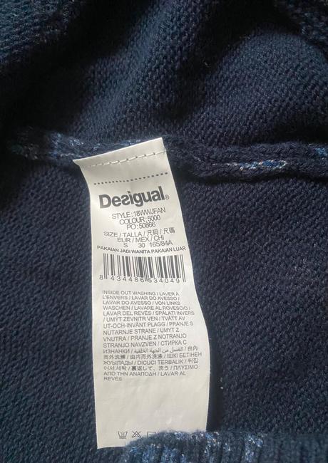 Desigual asymetricky kardigan s/m, desigual,s