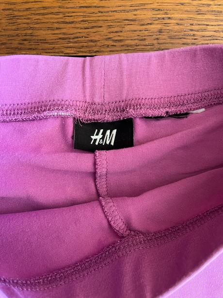 Trištvrťové legínky trojset 122/128, h&m,122