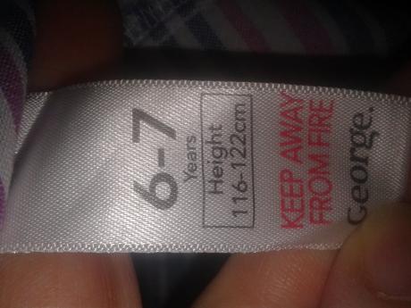 Predĺžena košeľa na 6-7 rokov, george,116