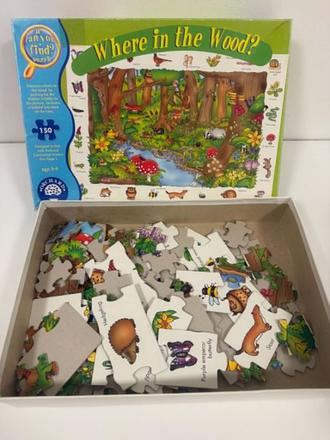 Kto hľadá, ten nájde v lese puzzle,