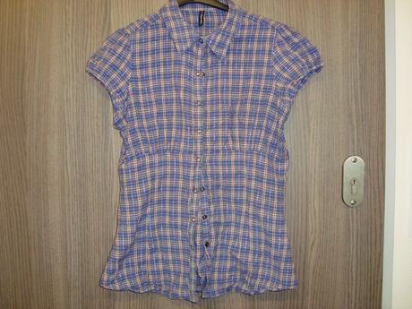 Modra bluzka, fishbone,l