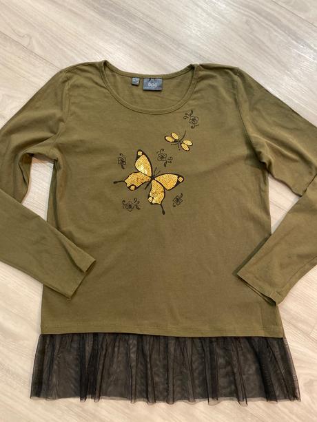 Tričko s tylom, bonprix,164