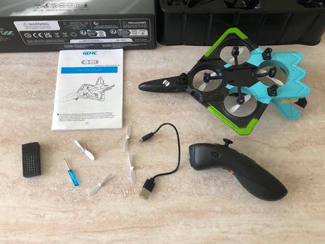 Dron, r/c stíhačka v31, qwest, airpower, top stav,