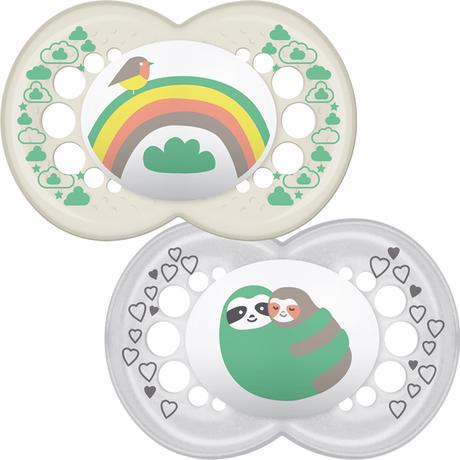 Mam cumlík silikónový original 2ks, 6m+, mam