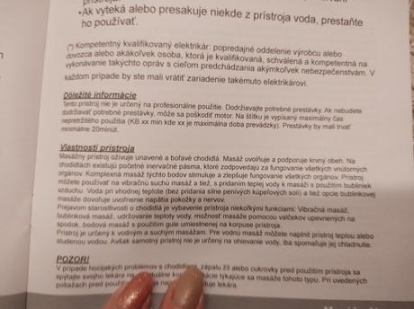 Masážna vaňa na chodidlá,