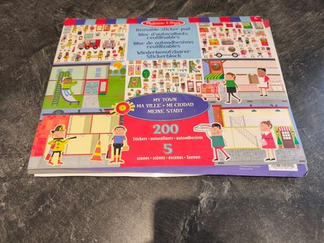 Bloky s adhéznymi samolepkami melissa & doug a iné, 