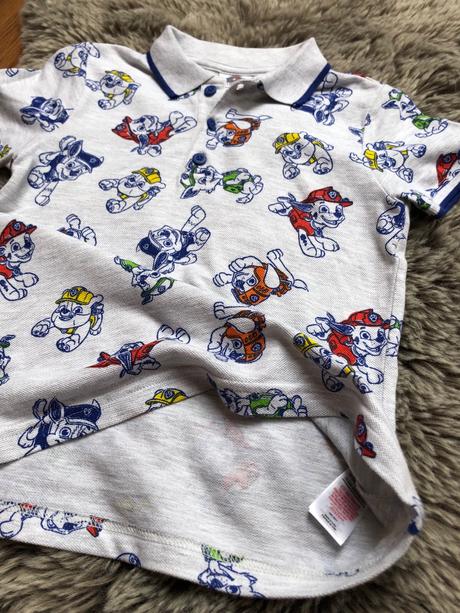 Tričko s golierom paw patrol, f&f,110