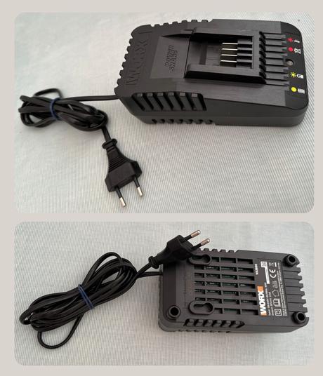 Akumulátor worx 6ah pracovné svetlo nabíjačka set, 