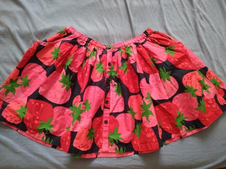 Bavlnena suknička jahodkova, gymboree,152