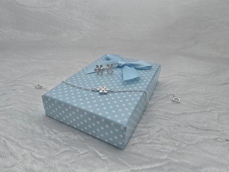 Strieborný náramok vločka, 