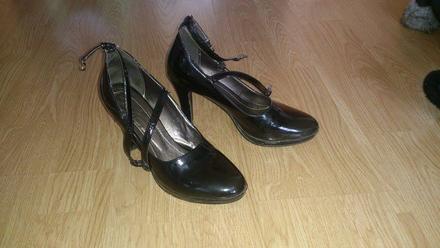 Damske topanky leskle c.39, 39