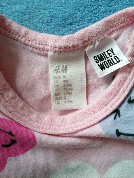 Veselé letné bodycka, h&m,74