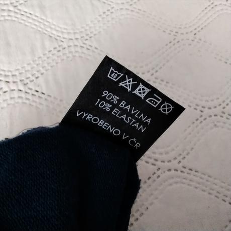 Slow fashion buga mikinové modré šaty s/xs, s