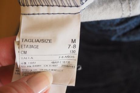 Dievčenské 3/4 hip hopové rifle benetton, benetton,128