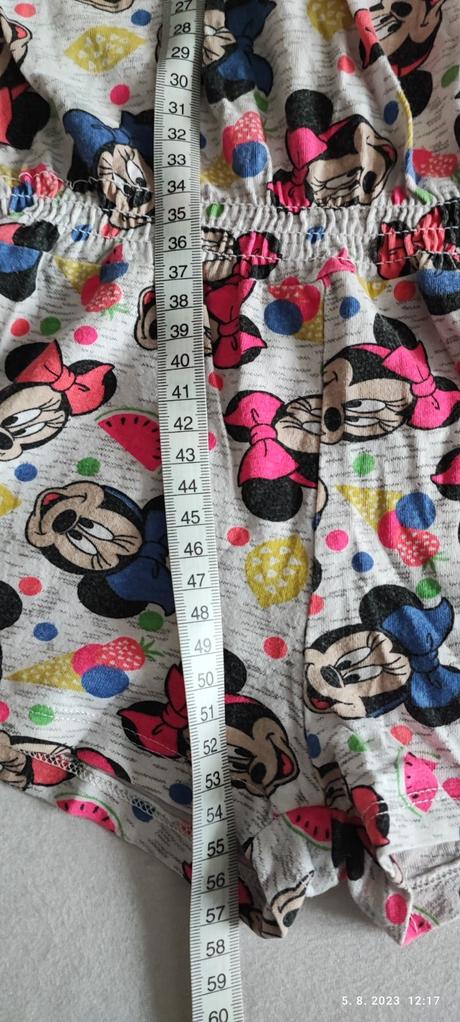Kraťasový overal s minie, disney,122