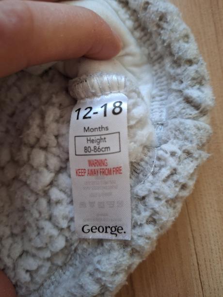 Teplá mikina macko, george,92