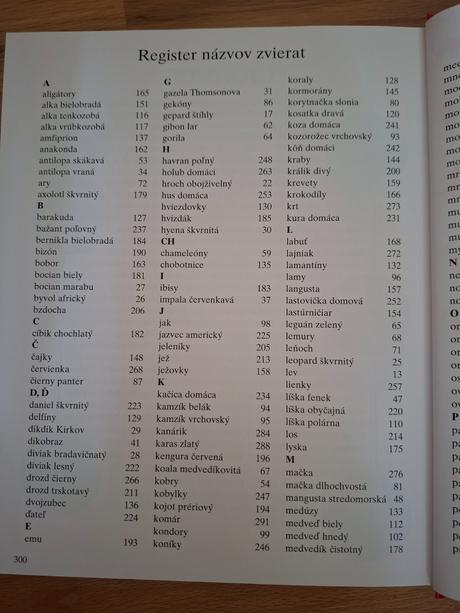 Kniha encyklopedia zvierat, 