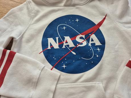 Biela mikina nasa veľ. s, h&m,s