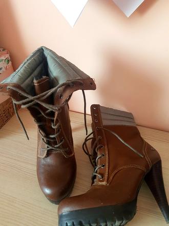 Dámske vysoké topánky na jar/jeseň, 40