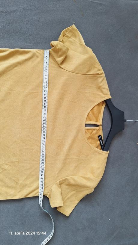 Horčicovo- žlté tričko, s