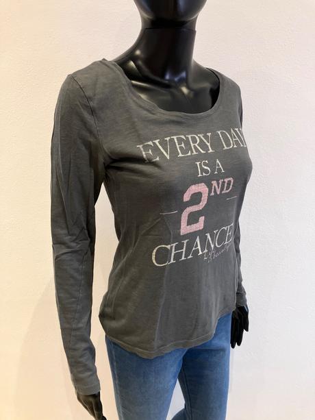 Sivé melírované tričko s nápisom (xs), colours of the world,xs