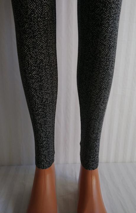Dámske legíny s čierno bielym vzorom, deha, xs