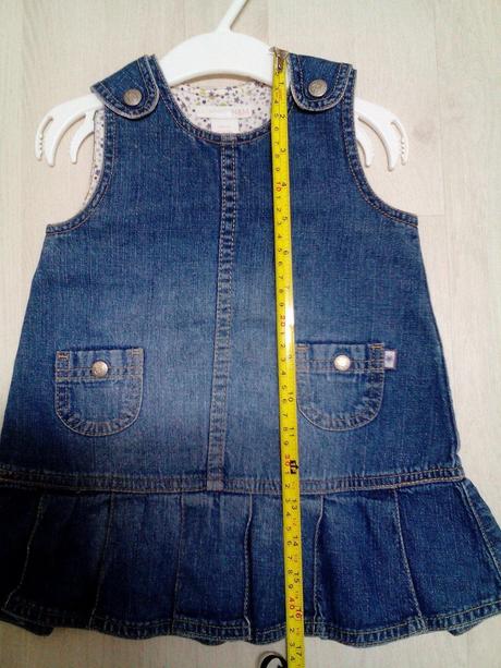 Riflové šatičky, h&m,74