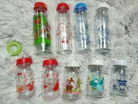 Fľašky sklenené pre dieťa, 