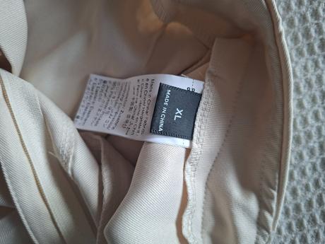 Siroke kremove nohavice, xl
