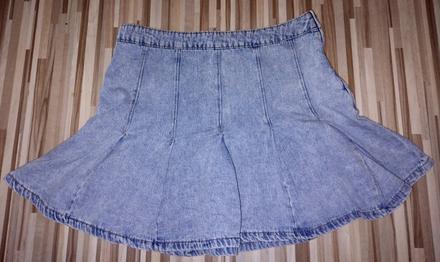 Rifľová sukňa raz oblečená, new yorker,xl