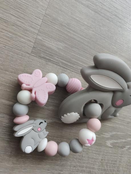 Hryzadlo silikónové zajacik,