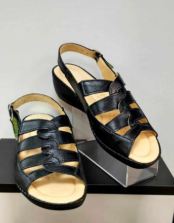 Dámske kožené sandále 60058 z, 36 / 37