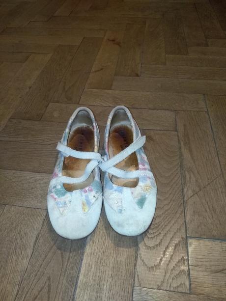 Baleríny kožené, topánky, sandálky, richter,35