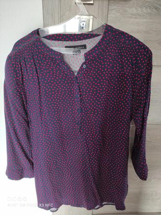 Modra košeľa so srdiečkami, gate,m