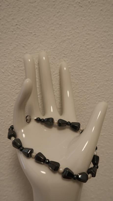 Sada náramok+náhrdelník minerál hematit, 