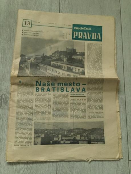 Stare noviny nedelna pravda 13, 29.3. 1974, 