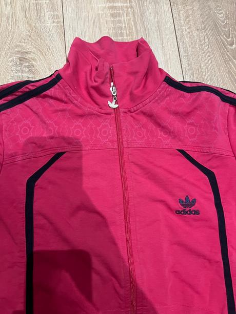 Krasna ruzova mikina adidas, adidas,l