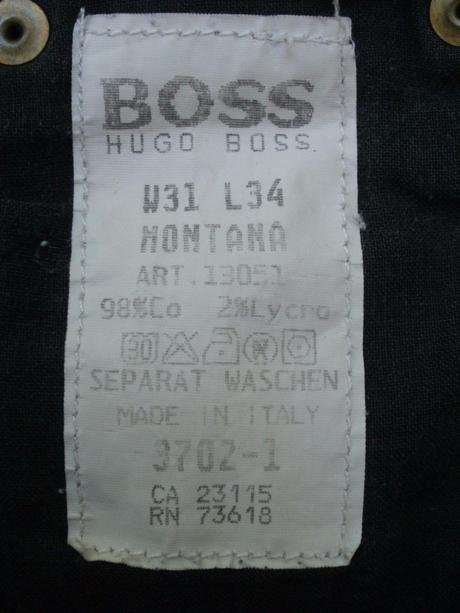Čierne rifle hugo boss, hugo boss,s
