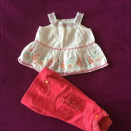 2x set 100percent bavlna bez poskodenia z uk v.68, 68–80