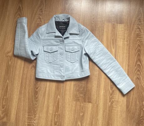 Kožená bunda, stradivarius,s