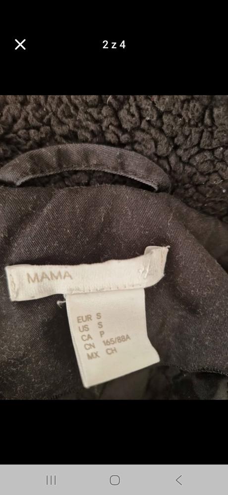 Tehotenská bunda, h&m,s