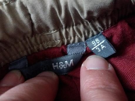 Oteplené nohavice, h&m,98