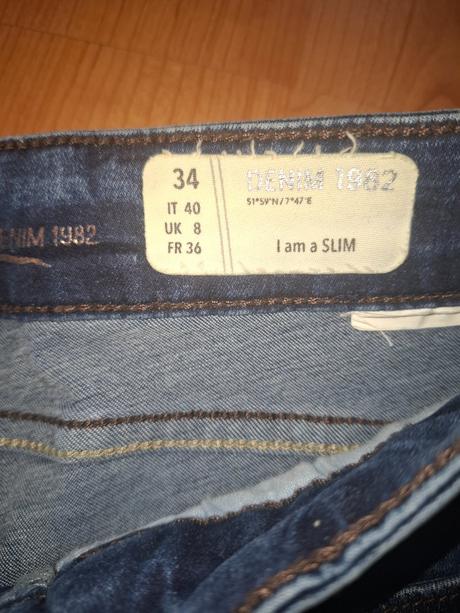 Damske rifle, denim,34