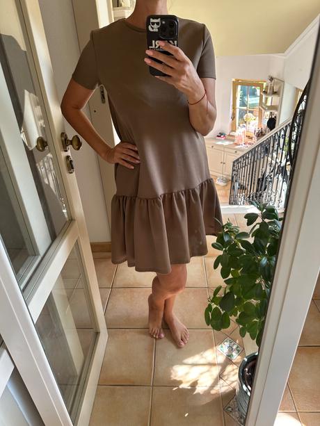 Hnedé šaty, zara,s