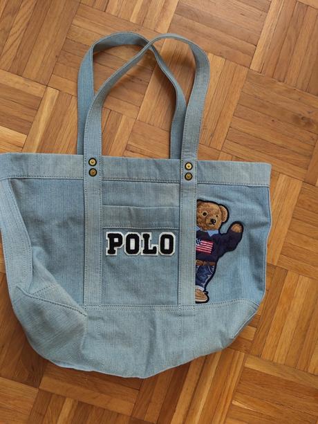 Ralph lauren bear originál jeans bag, ralph lauren