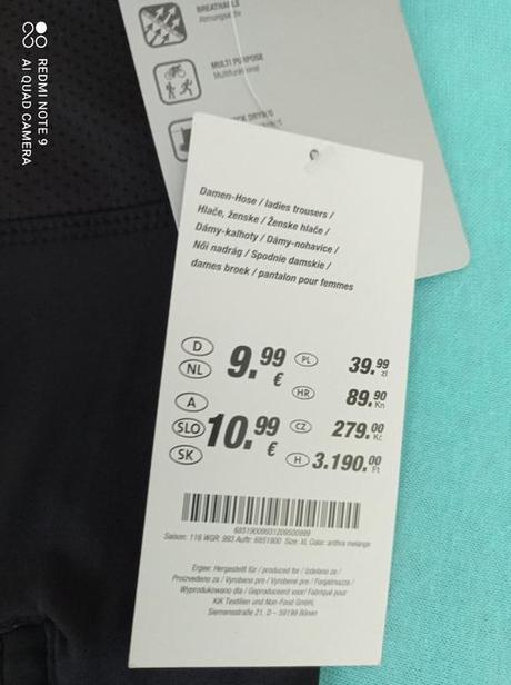 Bežecké nohavice, l / xl