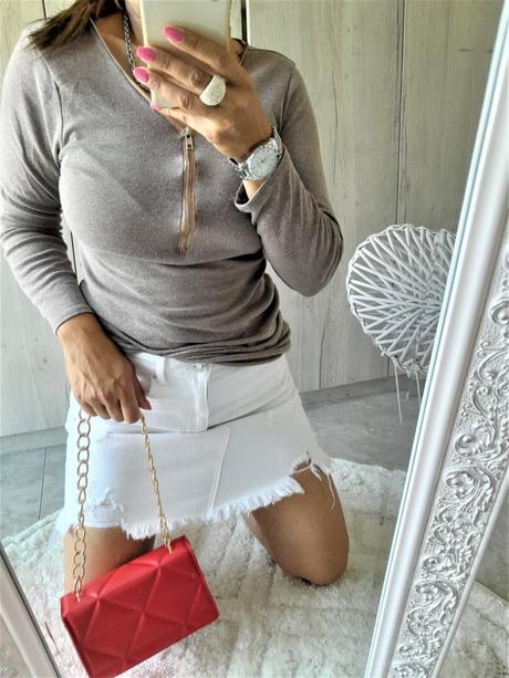 Predĺžený hnedý sveter-s/m, s