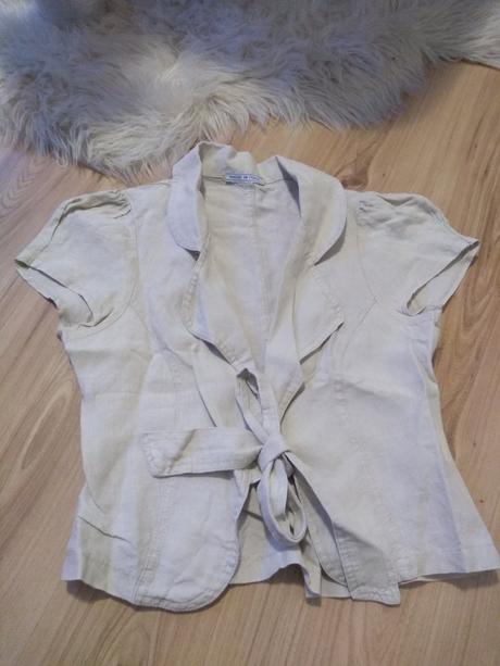 Kvalitné talianské ľanové sako, m