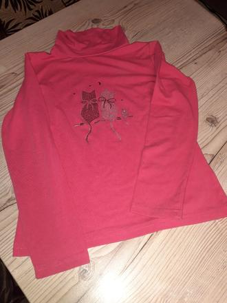 Dievčenské tričko s mačičkami, 140