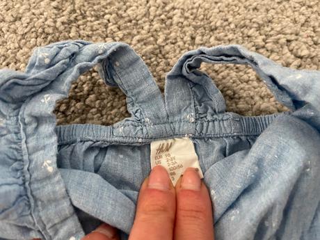 H&m 2x overal letný na ramienka so zapínanim 98, h&m,98